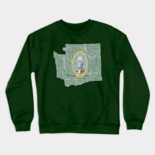 Washington state flag Crewneck Sweatshirt